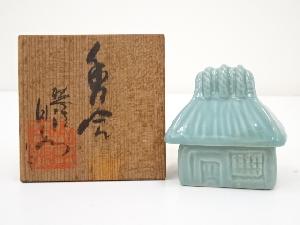 JAPANESE TEA CEREMONY / KOGO(INCENSE CONTAINER) / TOBE WARE / BY HAKUSUI YAMADA
